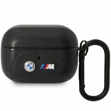 BMW BMAP22PVTK AirPods Pro cover czarny|black Leather Curved Line