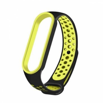 Beline pasek Mi Band 7|6|5 czarny-zielony|black-green Design