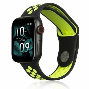 Beline pasek Apple Watch Sport Silicone 42|44|45|49mm czarno-limonkowy black|lime