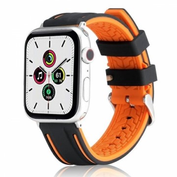 Beline pasek Apple Watch Solid Silicone 42|44|45|49mm pomarańczowo-czarny orange|black