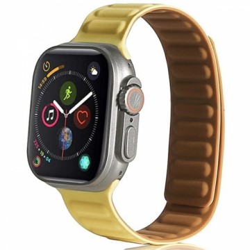 Beline pasek Apple Watch Magnetic 42|44|45|49mm żółty |yellow