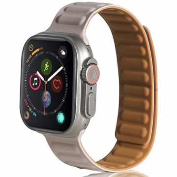 Beline pasek Apple Watch Magnetic 42|44|45|49mm khaki