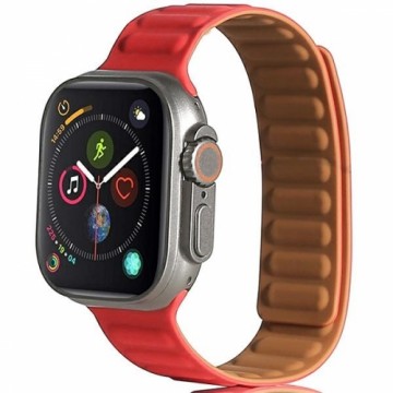 Beline pasek Apple Watch Magnetic 42|44|45|49mm czerwony |red