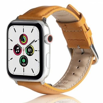 Beline pasek Apple Watch Leather 42|44|45|49mm jasnobrązowy |light brown