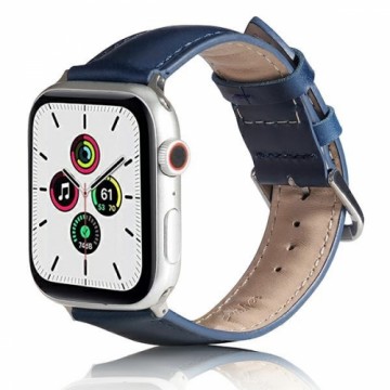 Beline pasek Apple Watch Leather 38|40|41mm niebieski |blue