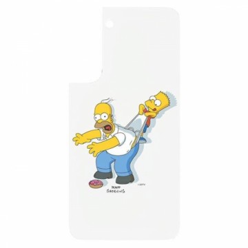 Panel Samsung GP-TOU021HOXYW do etui Frame Cover do Galaxy S22 Simpsons Homer biały|white