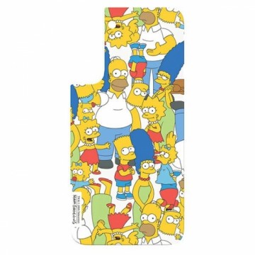 Panel Samsung GP-TOU021HOWYW do etui Frame Cover do Galaxy S22 Simpsons Mix biały|white