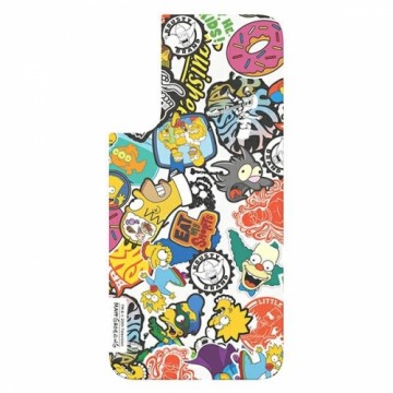 Panel Samsung GP-TOU021HOQYW do etui Frame Cover do Galaxy S22+ Simpsons Faces biały|white