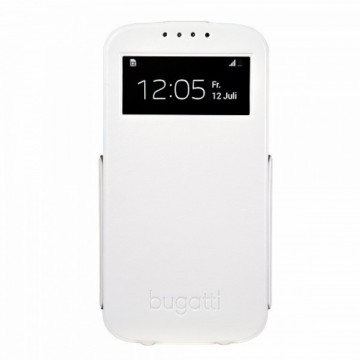 Bugatti UltraThin Flip i9505 S4 white 08297