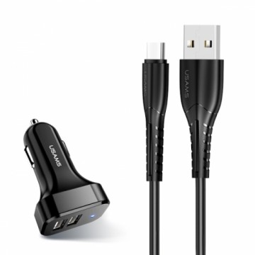 USAMS Ład. sam. 2xUSB C13 2,1A USB-C czarny|black NTU35TC13TZ