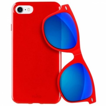 Puro Sunny Kit etui iPhone 7|8 + okulary SE 2020 | SE 2022 czerwony|red IPC747SUNNYKIT1RED