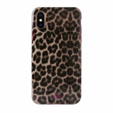 Puro Glam Leopard Cover iPhone Xs|X różowy|pink Limited Edition IPCXCLEO2PNK