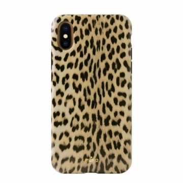 Puro Glam Leopard Cover iPhone Xs Max czarny|black Limited Edition IPCX65LEO1BLK