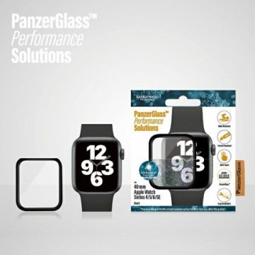 PanzerGlass izliekts Apple Watch 4|5|6|SE 40mm antibakteriāls melns