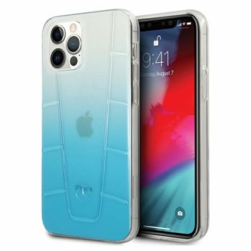 Mercedes MEHCP12MCLGBL iPhone 12|12 Pro 6,1" niebieski|blue hardcase Transparent Line