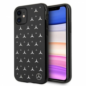 Mercedes MEHCN61ESPBK iPhone 11 6,1" | Xr czarny|black hardcase Silver Stars Pattern