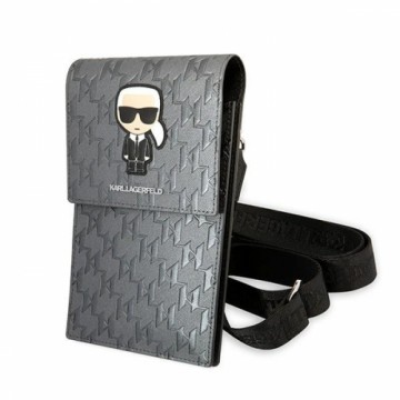 Karl Lagerfeld Torebka KLWBSAMIPG srebrny|silver Ikonik Karl Monogram Patch