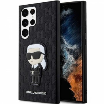 Karl Lagerfeld KLHCS23LSAKLHKPK S23 Ultra S918 hardcase czarny|black Saffiano Monogram Ikonik