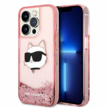 Karl Lagerfeld KLHCP14XLNCHCP iPhone 14 Pro Max 6,7" różowy|pink hardcase Glitter Choupette Head