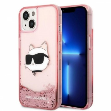 Karl Lagerfeld KLHCP14MLNCHCP iPhone 14 Plus 6,7" różowy|pink hardcase Glitter Choupette Head