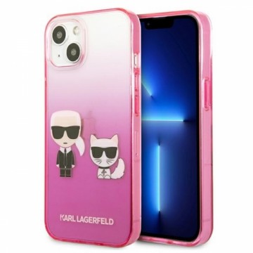 Karl Lagerfeld KLHCP13STGKCP iPhone 13 mini 5,4" hardcase różowy|pink Gradient Ikonik Karl & Choupette