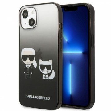 Karl Lagerfeld KLHCP13STGKCK iPhone 13 mini 5,4" hardcase czarny|black Gradient Ikonik Karl & Choupette