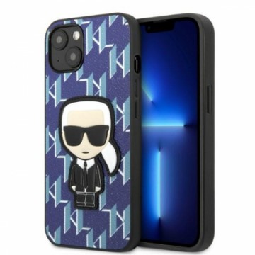 Karl Lagerfeld KLHCP13SPMNIKBL iPhone 13 mini 5,4" hardcase niebieski|blue Monogram Ikonik Patch