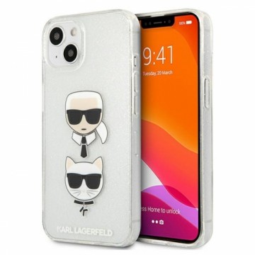 Karl Lagerfeld KLHCP13SKCTUGLS iPhone 13 mini 5,4" srebrny|silver hardcase Glitter Karl`s & Choupette