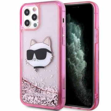 Karl Lagerfeld KLHCP12MLNCHCP iPhone 12| 12 Pro 6,1" różowy|pink hardcase Glitter Choupette Head