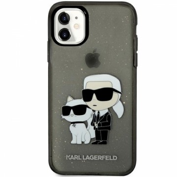 Karl Lagerfeld KLHCN61HNKCTGK iPhone 11 | Xr 6,1" czarny|black hardcase Gliter Karl&Choupette