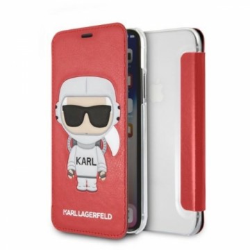 Karl Lagerfeld KLFLBKPXKSCORE iPhone X| XS bookcase czerwony|red Karl Space Cosmonaut