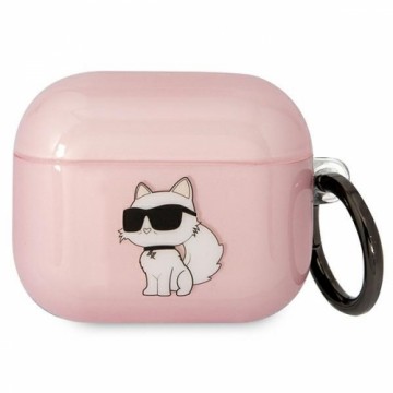 Karl Lagerfeld KLA3HNCHTCP Airpods 3 cover różowy|pink Ikonik Choupette