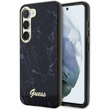 Guess GUHCS23SPCUMAK S23 S911 czarny|black hardcase Marble