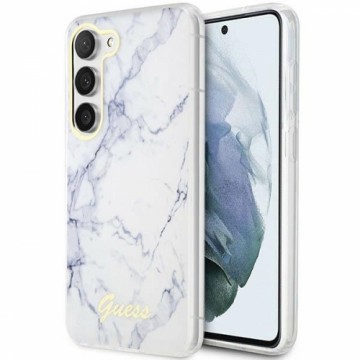 Guess GUHCS23SPCUMAH S23 S911 biały|white hardcase Marble