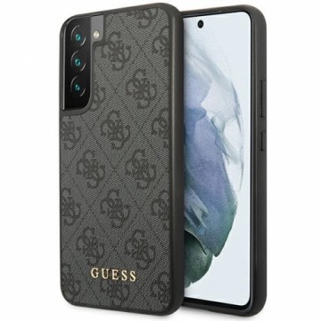 Guess GUHCS23SG4GFGR S23 S911 szary|grey hardcase 4G Metal Gold Logo