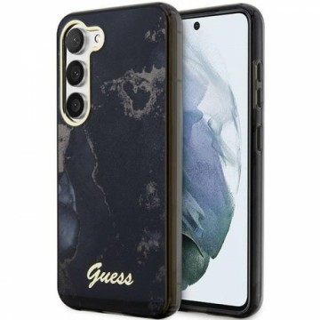 Guess GUHCS23MHTMRSK S23+ S916 czarny|black hardcase Golden Marble Collection