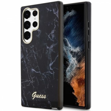 Guess GUHCS23LPCUMAK S23 Ultra S918 czarny|black hardcase Marble