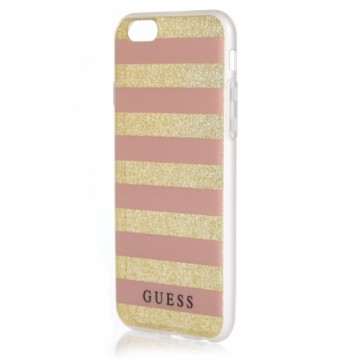 Guess GUHCP6STGPI iPhone 6|6S pink hardcase Ethnic Chic Stripes 3D