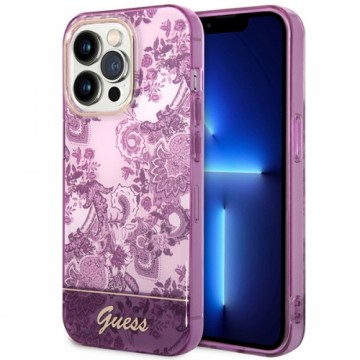 Guess GUHCP14XHGPLHF iPhone 14 Pro Max 6,7" fuksja|fuschia hardcase Porcelain Collection