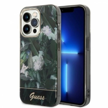 Guess GUHCP14XHGJGHA iPhone 14 Pro Max 6,7" zielony|green hardcase Jungle Collection