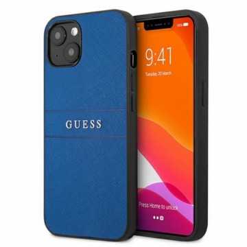 Guess GUHCP13SPSASBBL iPhone 13 mini 5,4" niebieski|blue Saffiano Strap