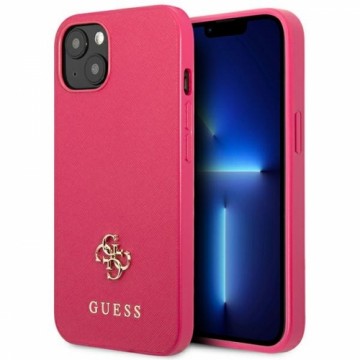 Guess GUHCP13SPS4MF iPhone 13 mini 5,4" różowy|pink hardcase Saffiano 4G Small Metal Logo