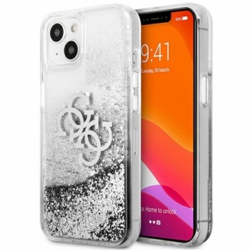 Guess GUHCP13SLG4GSI iPhone 13 mini 5,4" srebrny|silver hardcase 4G Big Liquid Glitter