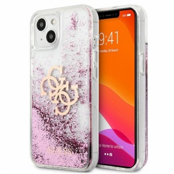 Guess GUHCP13SLG4GPI iPhone 13 mini 5,4" różowy|pink hardcase 4G Big Liquid Glitter