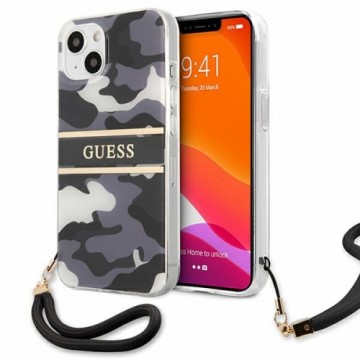 Guess GUHCP13SKCABBK iPhone 13 mini 5,4" czarny|black hardcase Camo Strap Collection