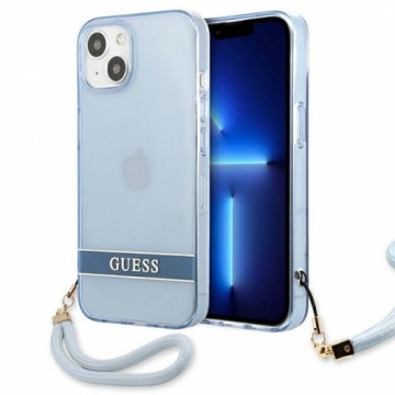 Guess GUHCP13SHTSGSB iPhone 13 mini 5,4" niebieski|blue hardcase Translucent Stap