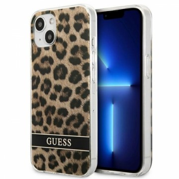 Guess GUHCP13SHSLEOW iPhone 13 mini 5,4" brązowy|brown hardcase Leopard