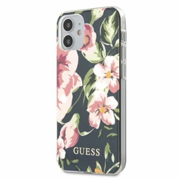 Guess GUHCP12SIMLFL03 iPhone 12 mini 5,4" granatowy|navy N°3 Flower Collection