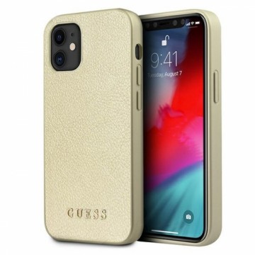 Guess GUHCP12SIGLGO iPhone 12 mini 5,4" złoty|gold hardcase Iridescent