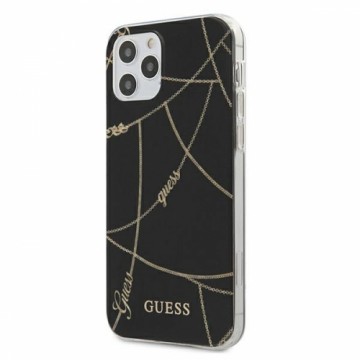 Guess GUHCP12LPCUCHBK iPhone 12 Pro Max 6,7" czarny|black hardcase Gold Chain Collection